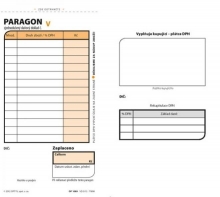 Tiskopis Paragon obchodní OPTYS, samopropisovací, 2x50 listů