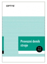 Tiskopis Provozní deník stroje, A4, 22 listů, OPTYS