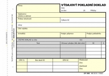 Tiskopis Výdajový pokladní doklad, A6, samopropisov., OPTYS