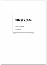Tiskopis Třídní výkaz 2. stupeň Optys, A4, 16 stran