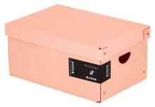 Krabice úložná Pastelini 35,5x24x16 cm, lamino, meruňková