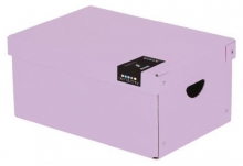Krabice úložná Pastelini 35,5x24x16 cm, lamino, fialová