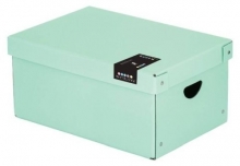 Krabice úložná Pastelini 35,5x24x16 cm, lamino, zelená