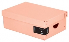 Krabice úložná Pastelini 35,5x24x9 cm, lamino, meruňková
