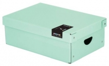 Krabice úložná Pastelini 35,5x24x9 cm, lamino, zelená