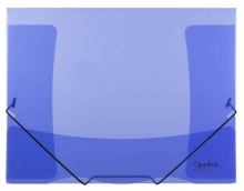 Složka tříklopá A4 Opaline 253, s gumičkou, modrá