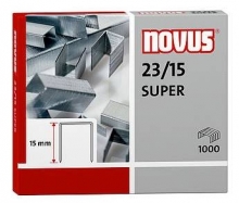 Spojovače kancelářské Novus 23/15 Super, 1.000 ks