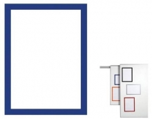 Rámeček magnetický Duraframe A4, modrý, 5 ks