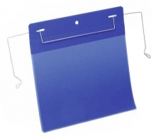 Kapsa závěsná, drátěný úchyt, A5 na šířku, tm. modrá, 50 ks