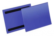 Pouzdro magnetické na dokumenty A5 na šířku, modré, 50 ks