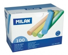 Křída MILAN, kulatá, mix barev, 100 ks
