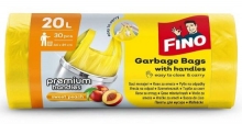 Pytel na odpad Fino Color Aromatic 20 l s uchy, 30 ks, žlutý