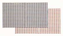 Ubrus do výtvarné výchovy 65x50 cm, modro-bílé kostky
