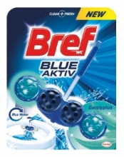 Závěs na WC Bref Blue Aktiv, kuličky, eucalyptus