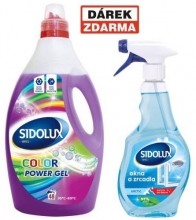 Gel na praní Sidolux power gel color, 48 dávek, 2 ks - Akce