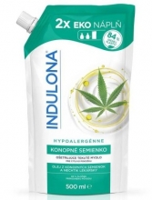 Mýdlo hypoalergenní Indulona 500 ml, náplň, konopné semínko