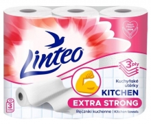 Utěrky kuchyňské Linteo Extra Strong, třívrstvé, 16 m, 3 ks