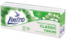 Kapesníčky papírové Linteo Classic, dvouvrstvé, 10 x 10 ks
