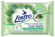 Papír toaletní Linteo, vlhčený, dubová kůra, 60 ks
