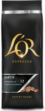 Káva LO´R Espresso Onyx, zrnková, 500 g