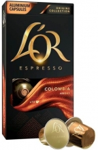 Kapsle kávové LO´R Espresso Colombia, 10 ks