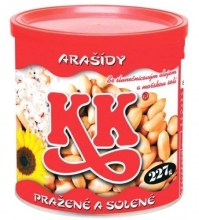 Arašídy pražené KK, solené, 227 g