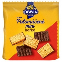 Sušenky Opavia Zlaté polomáčené mini, hořké, 145 g