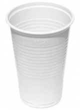Kelímek plastový 0,2 l, bílý, 100 ks
