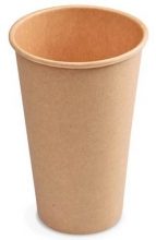 Kelímek papírový, 510 ml, průměr 90 mm, hnědý, 50 ks