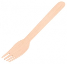 Vidlička dřevěná 16 cm, 100 ks