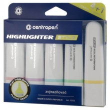 Zvýrazňovač Centropen Style 6252 Soft, žlutý
