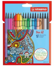 Popisovač Stabilo Pen 68, 1 mm, 18 barev