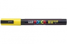 Popisovač Posca PC-3M, akrylový, 0,9-1,3 mm, žlutý