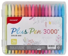 Popisovač Monami Plus Pen 3000, fineliner, 0,4 mm, 36 ks
