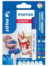 Popisovač dekorační Pilot Pintor 4074 Classic, F, 6 ks