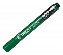 Popisovač permanentní Pilot 100, 1 mm, zelený