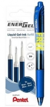 Sada Pentel náplň LR7-C modrá, 3 ks + pero EnerGel BL 107-C