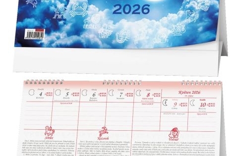 Kalendář stolní, Lunární Pavla Skácela 2026 | Office2000.cz