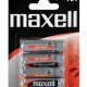 Baterie Maxell R6 1,5 V, tužková AA, 4 ks