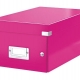 Krabice archivační na DVD Leitz Click-N-Store, růžová