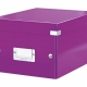 Krabice archivační Leitz Click-N-Store S (A5), purpurová