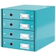 Box archiv. zásuv. Leitz Click-N-Store, 4 zásuvky, led. mod.