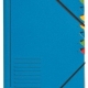 Desky třídicí Leitz s gumičkou, 7 přihrádkové, modré