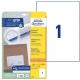 Etikety univerzální Avery 6119, 210x297 mm, bílé, 25+5 listů