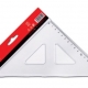 Trojúhelník s ryskou Concorde, 16 cm, čirý