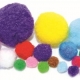 Kuličky POM-POM Apli, mix velikostí a barev, 500 ks