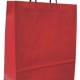 Taška papírová 24 x 11 x 31 cm, kroucené ucho, červená