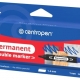 Popisovač Centropen 1666, dvouhrotý, 1 a 1-4 mm, sada 4 ks
