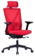 Židle kancelářská Nyon, hlavová opěrka, červená