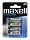 Baterie Maxell LR6 1,5 V, tužková AA, 4 ks